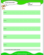 okul öncesi çizgi çalışmaları